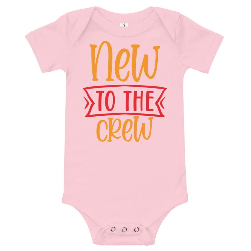 Pink Baby Onezie - New to the Crew